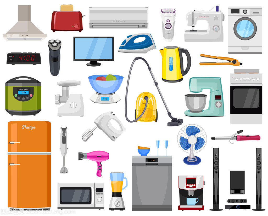 家居、 廚房及房子一套電子電器。各種家用設(shè)備及設(shè)施,大、 小電器、 消費(fèi)類(lèi)電子產(chǎn)品,廚房用具